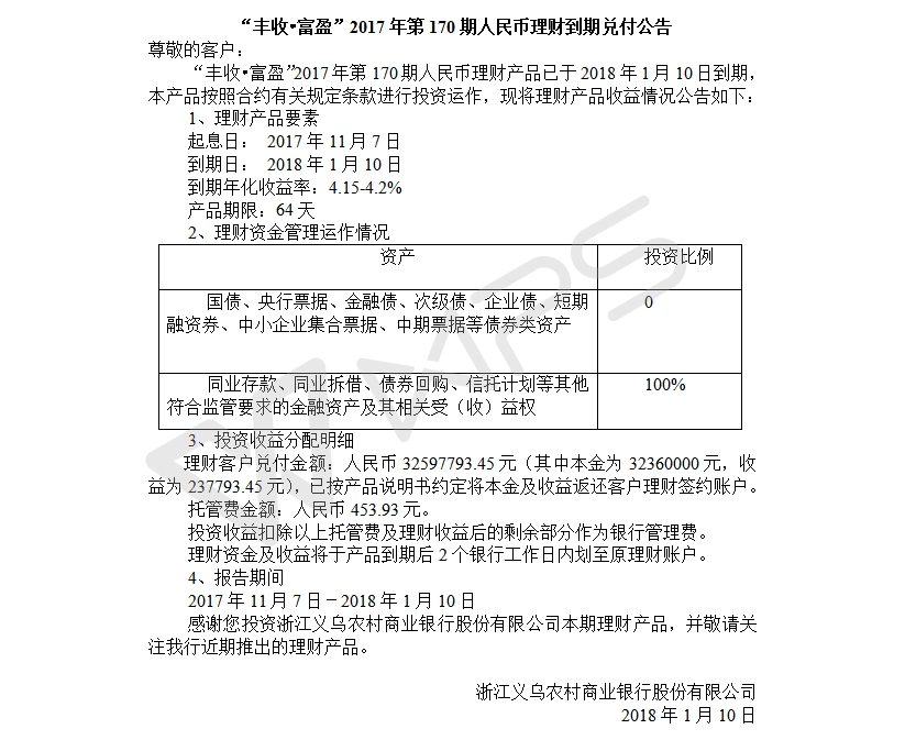 “丰收•富盈”2017年第170期人民币理财到期兑付公告.jpg