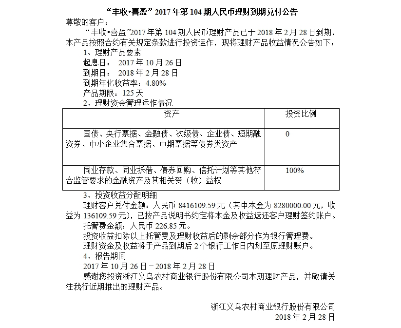 “丰收•喜盈”2017年第104期人民币理财到期兑付公告.jpg