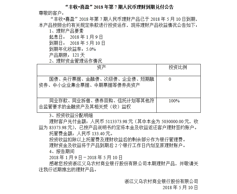 “丰收•喜盈”2018年第7期人民币理财到期兑付公告.jpg