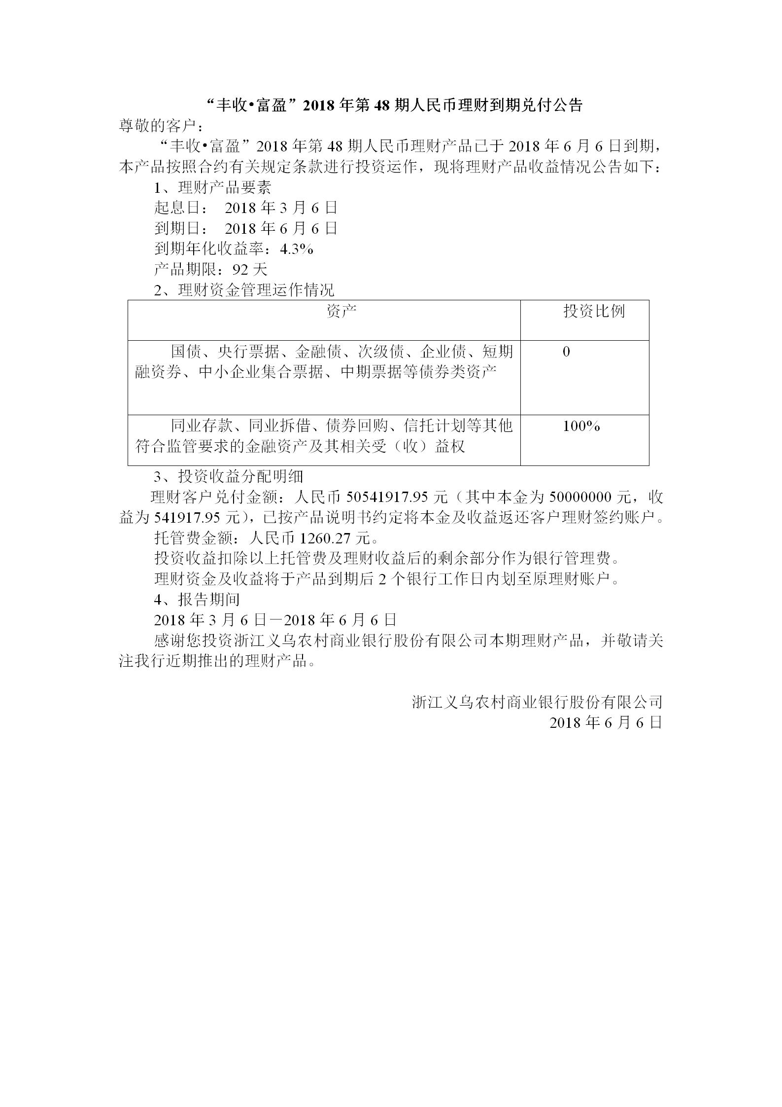 “丰收•富盈”2018年第48期人民币理财到期兑付公告_01.jpg