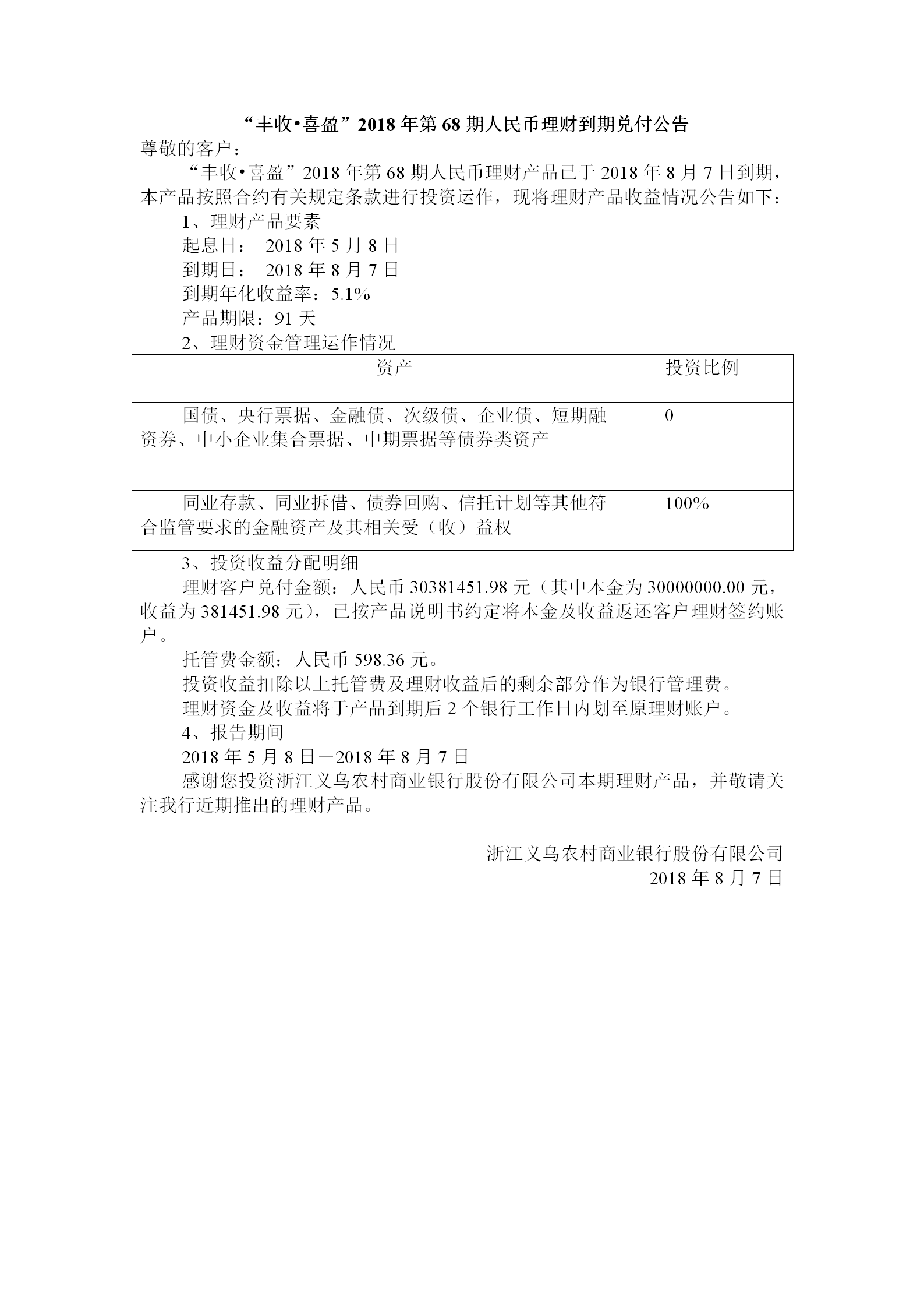 “丰收•喜盈”2018年第68期人民币理财到期兑付公告_01.png